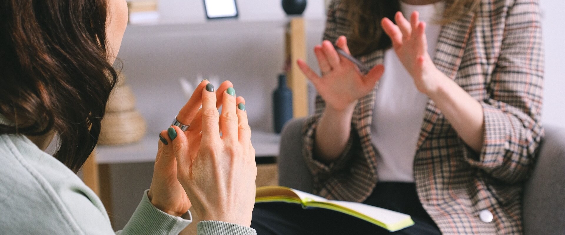 Photo by SHVETS production: https://www.pexels.com/photo/crop-unrecognizable-female-psychologist-and-patient-discussing-mental-problems-during-session-7176319/